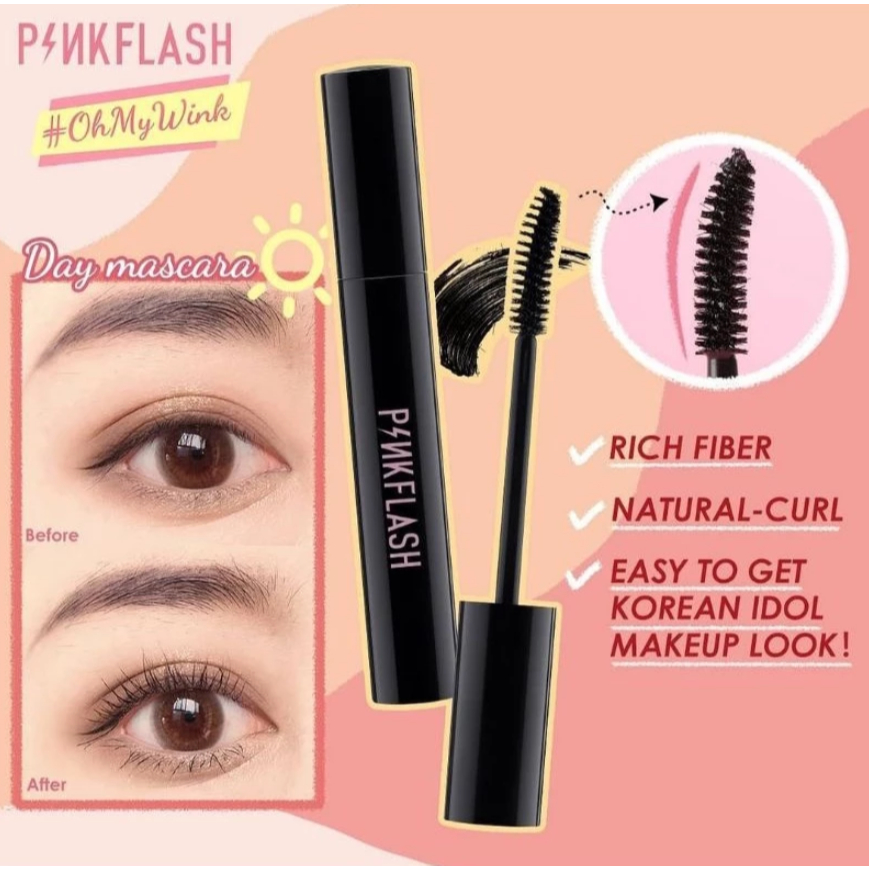 PINKFLASH WATERPROOF MASCARA HITAM