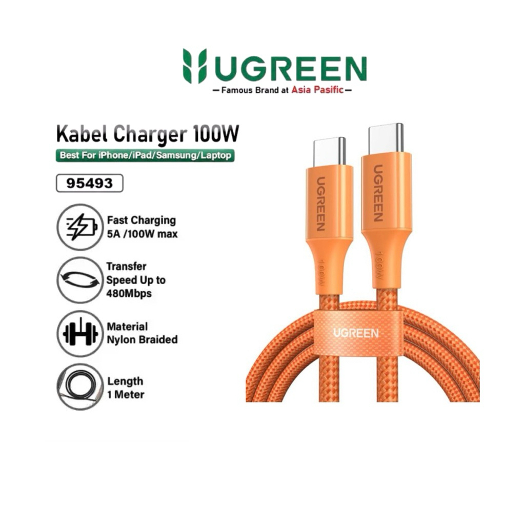 Kabel Ugreen Nylon C to C