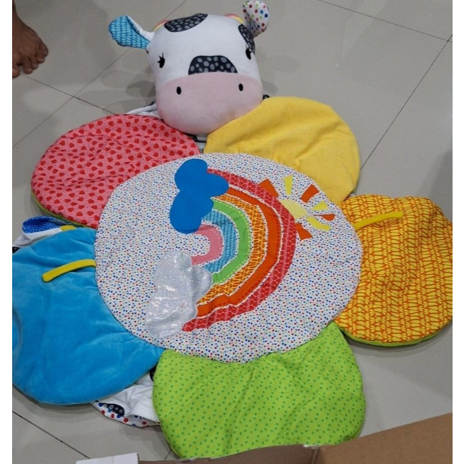 Preloved mainan sofa playmate ELC Sapi tummy time mate
