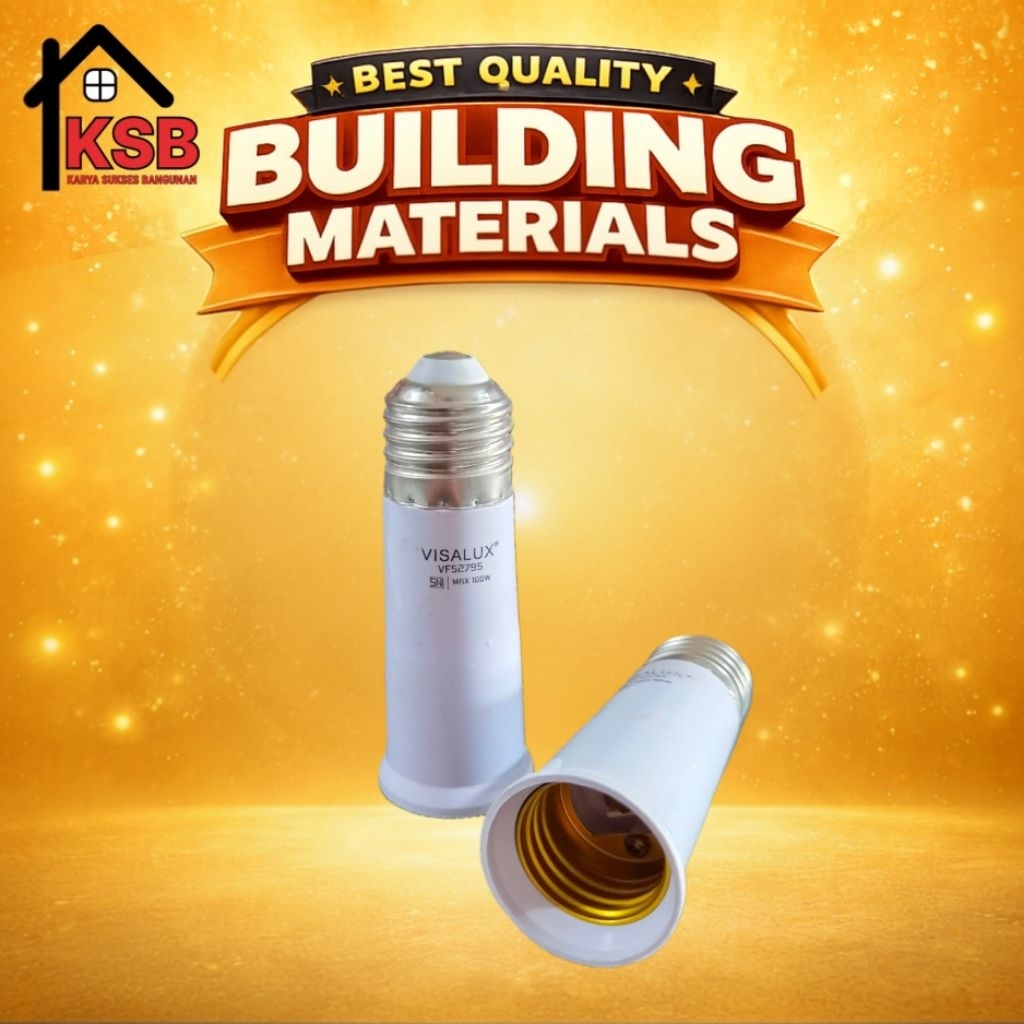 FITTING SAMBUNG / SOCKET LAMPU PANJANG MAX 100WATT