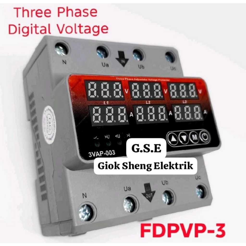 DIGITAL VOLTAGE FDPVAP-3 3 PHASE & CURRENT PROTECTION RELAY