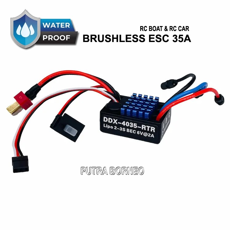 Brushless Waterproof ESC 35A Electronic Speed Controller