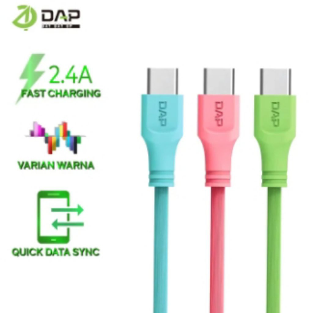 Kabel Data Type C USB Fast Charging 100cm DAT100 ORIGINAL DAP