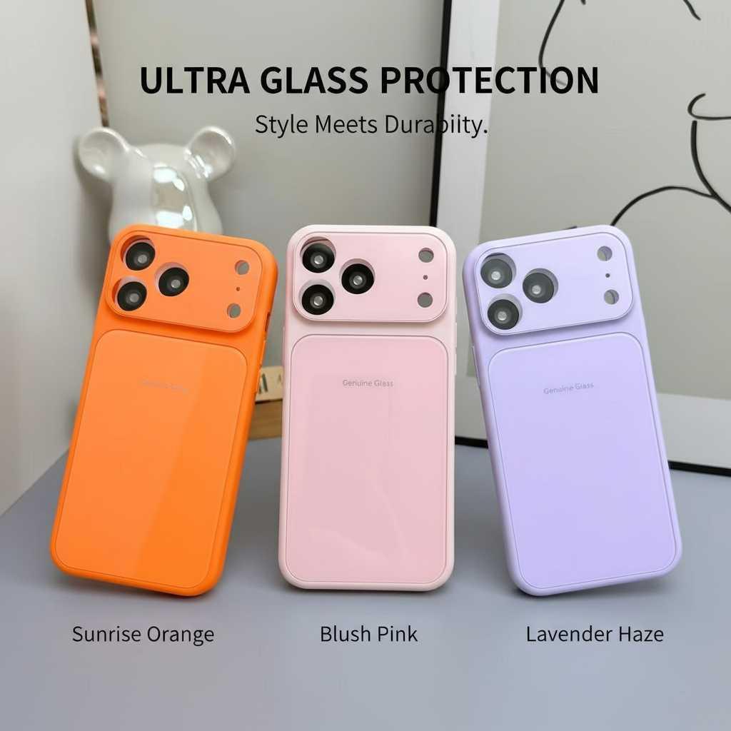 CASE PASTEL GLASS FOR IPHONE