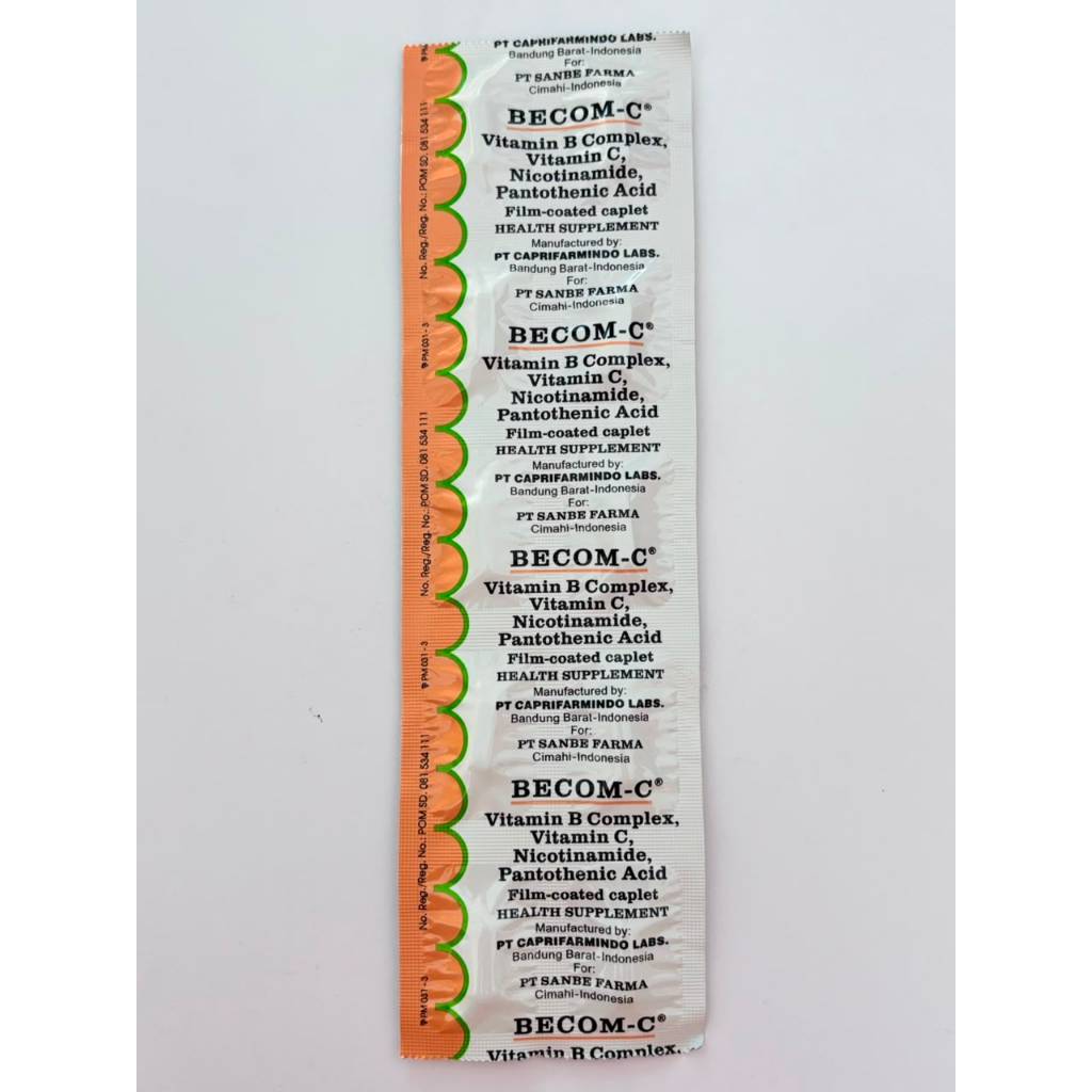 BECOM C MULTIVITAMIN ISI 10 KAPLET