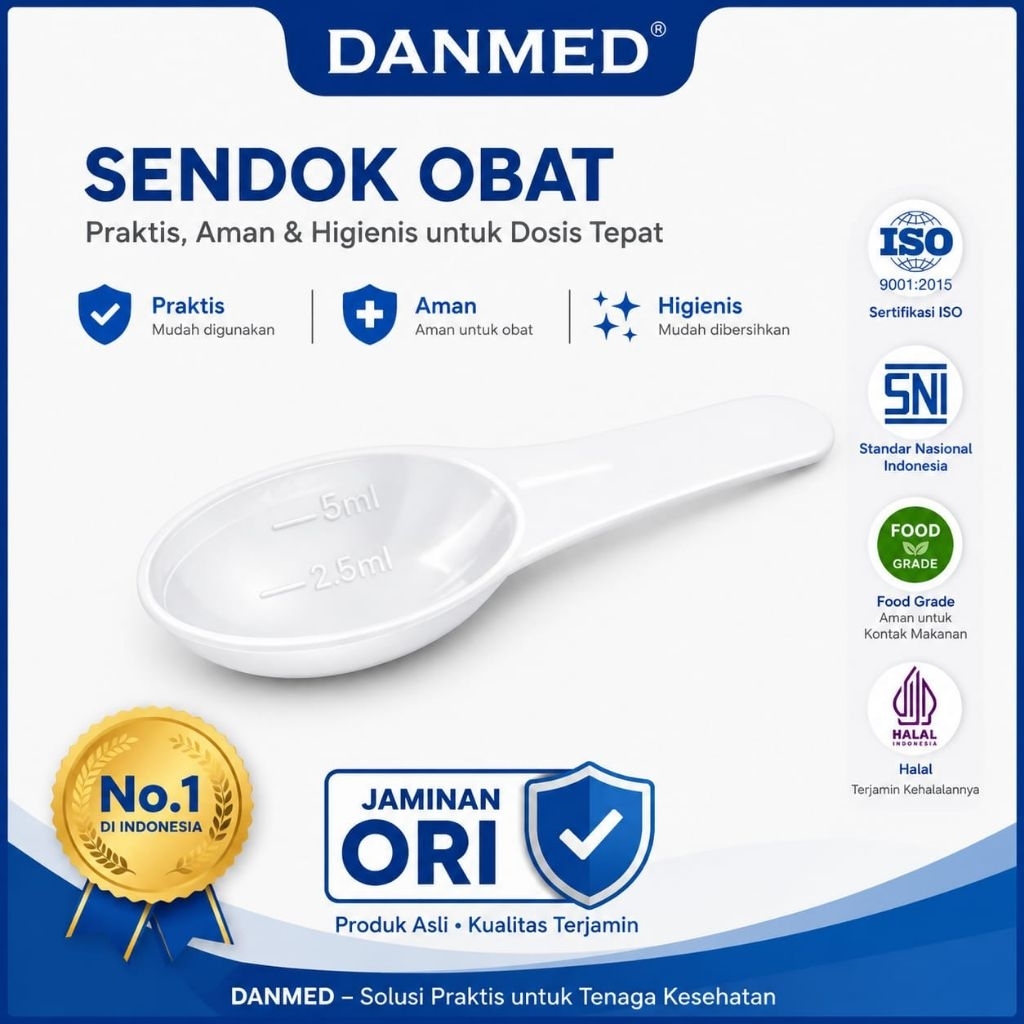 SENDOK TAKAR 5 ML 1 PACK (50 PC)