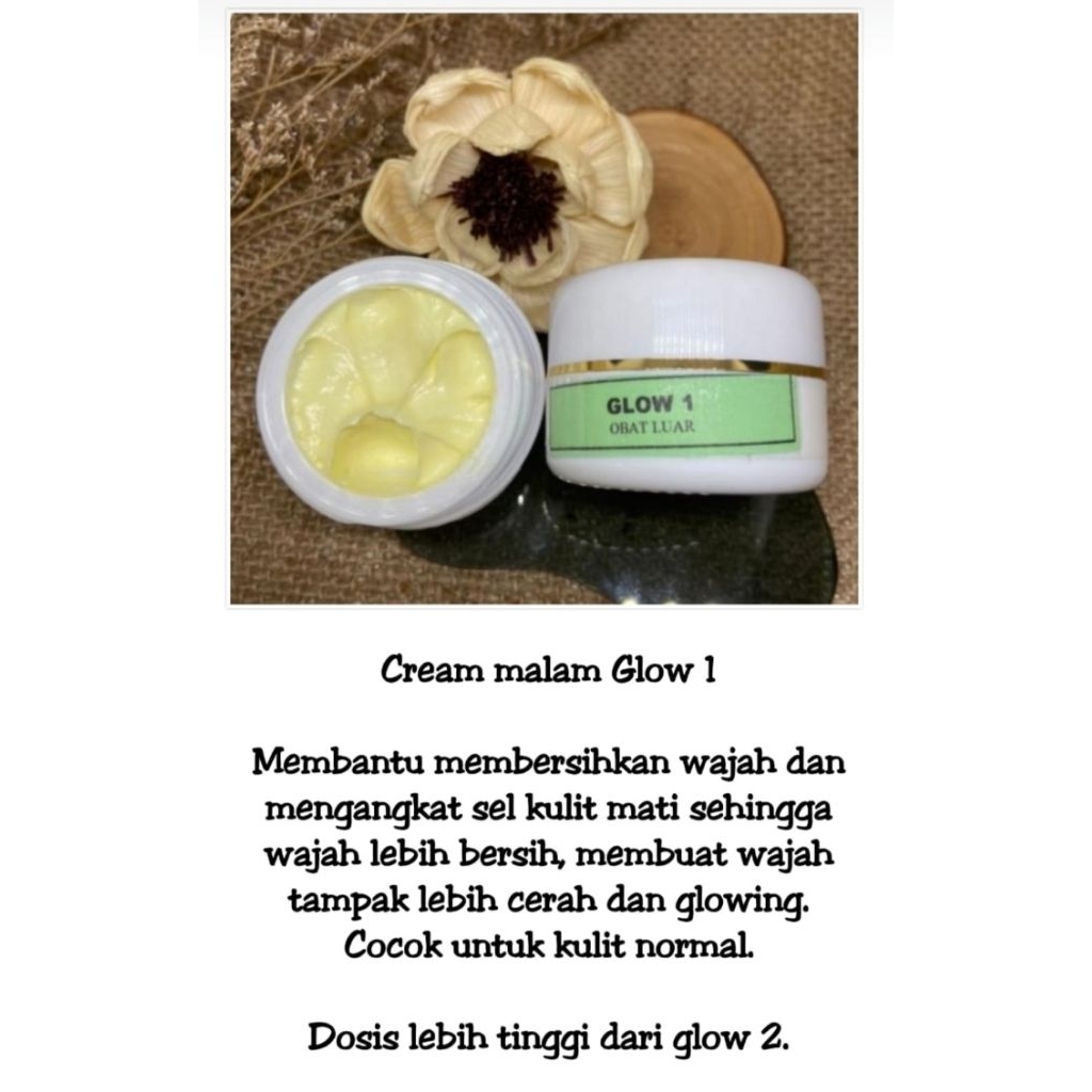 Cream malam Glow 1