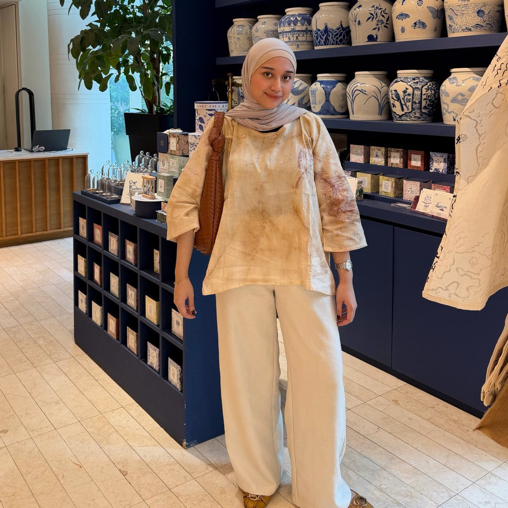 Sela Blouse Ecoprint