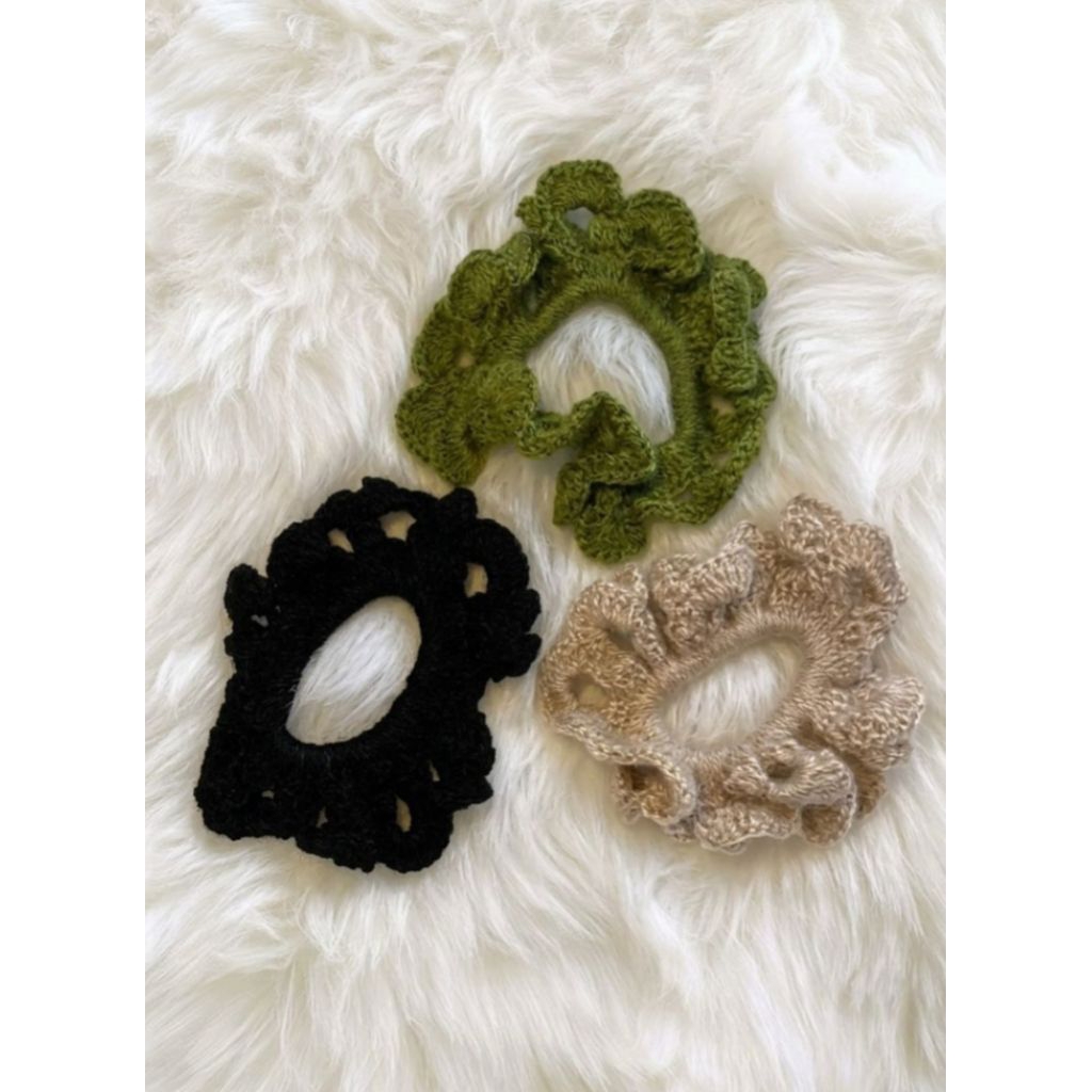 scrunchie rajut gurita