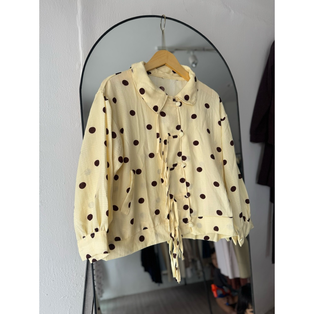 polka blouse