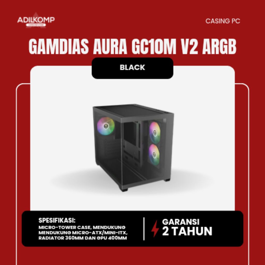 CASE PC GAMDIAS AURA GC10M V2 ARGB