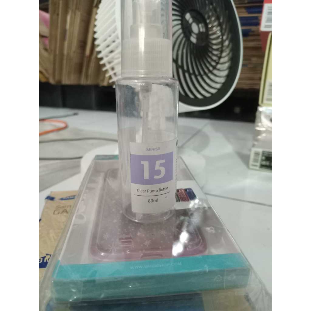 Miniso Clear Pump Bottle 80 Ml