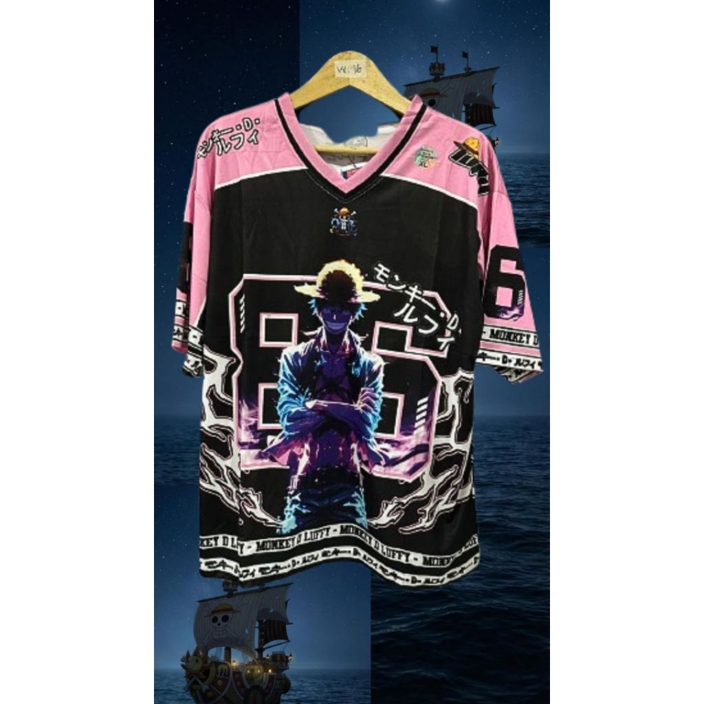 one piece mickey d Luffy premium jersey