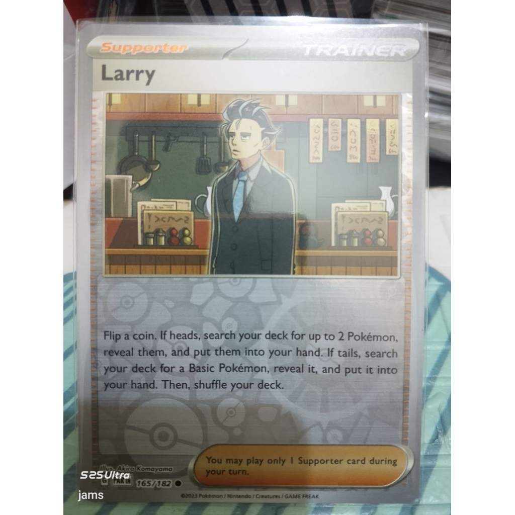 Pokemon Larry reverse holo en