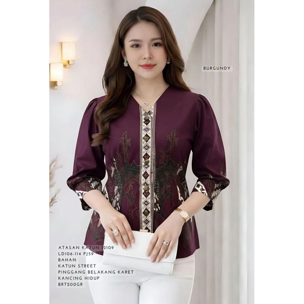 atasan batik 12109