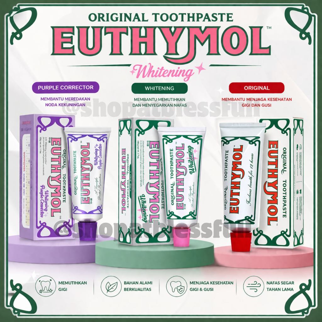Euthymol Tootpaste106gr/Original /whitening/ Purple Corector