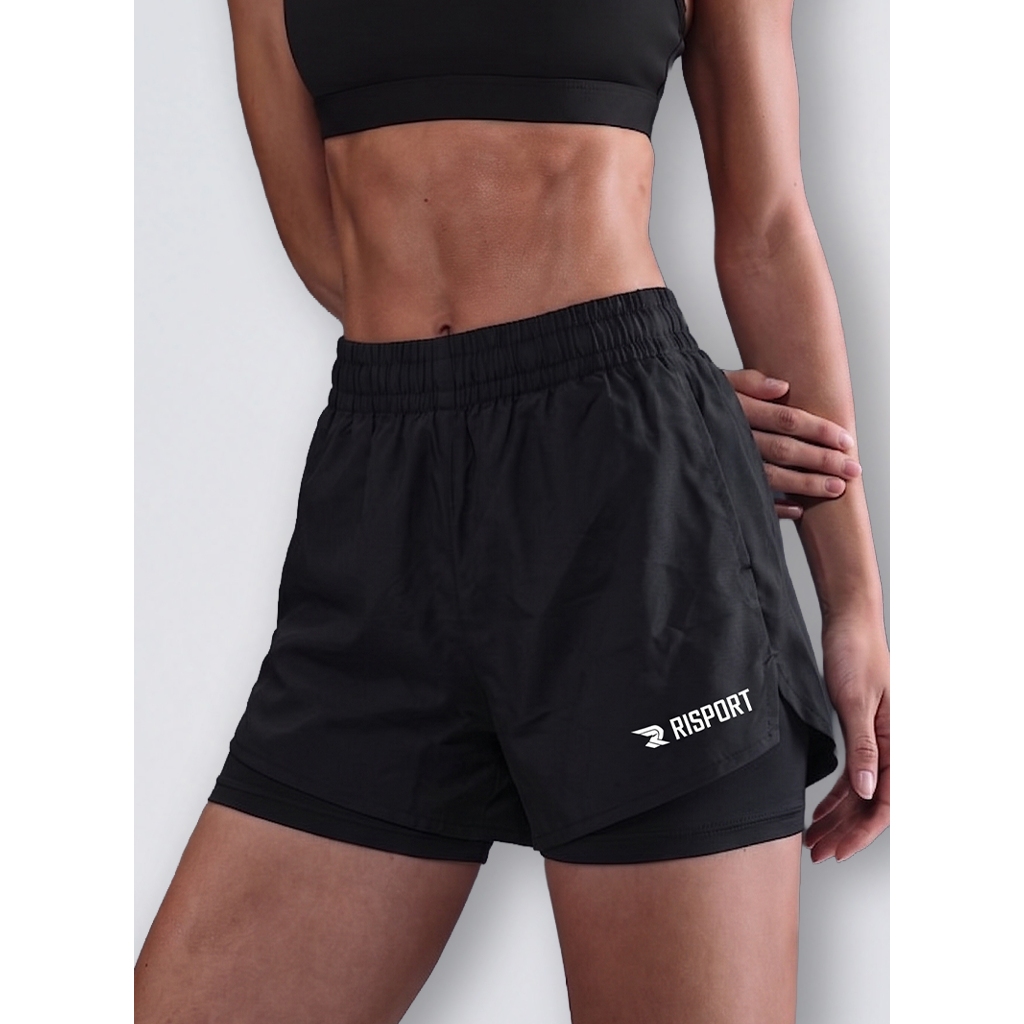 Core-Performance Double Layer Running Shorts - Microstretch Series