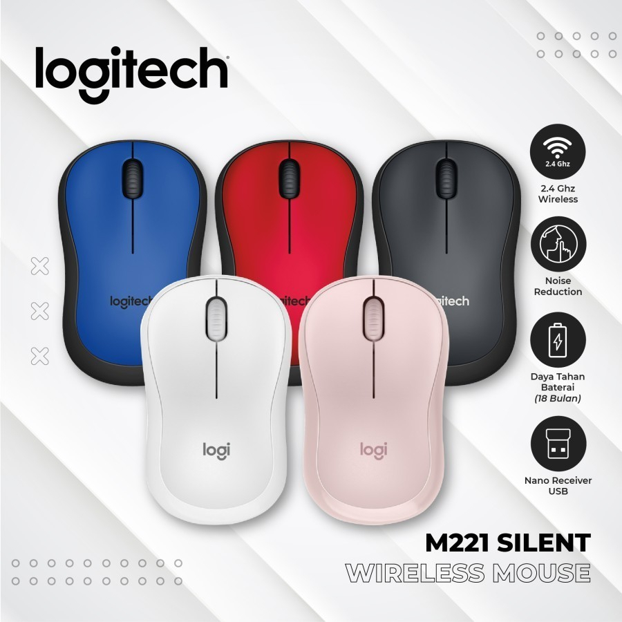 Mouse Logitech M221 Silent Wireless