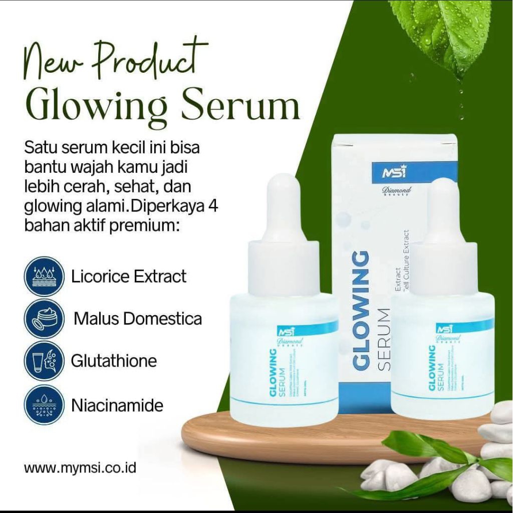 (Bisa Cod) GLOWING SERUM MSI 100% ORIGINAL