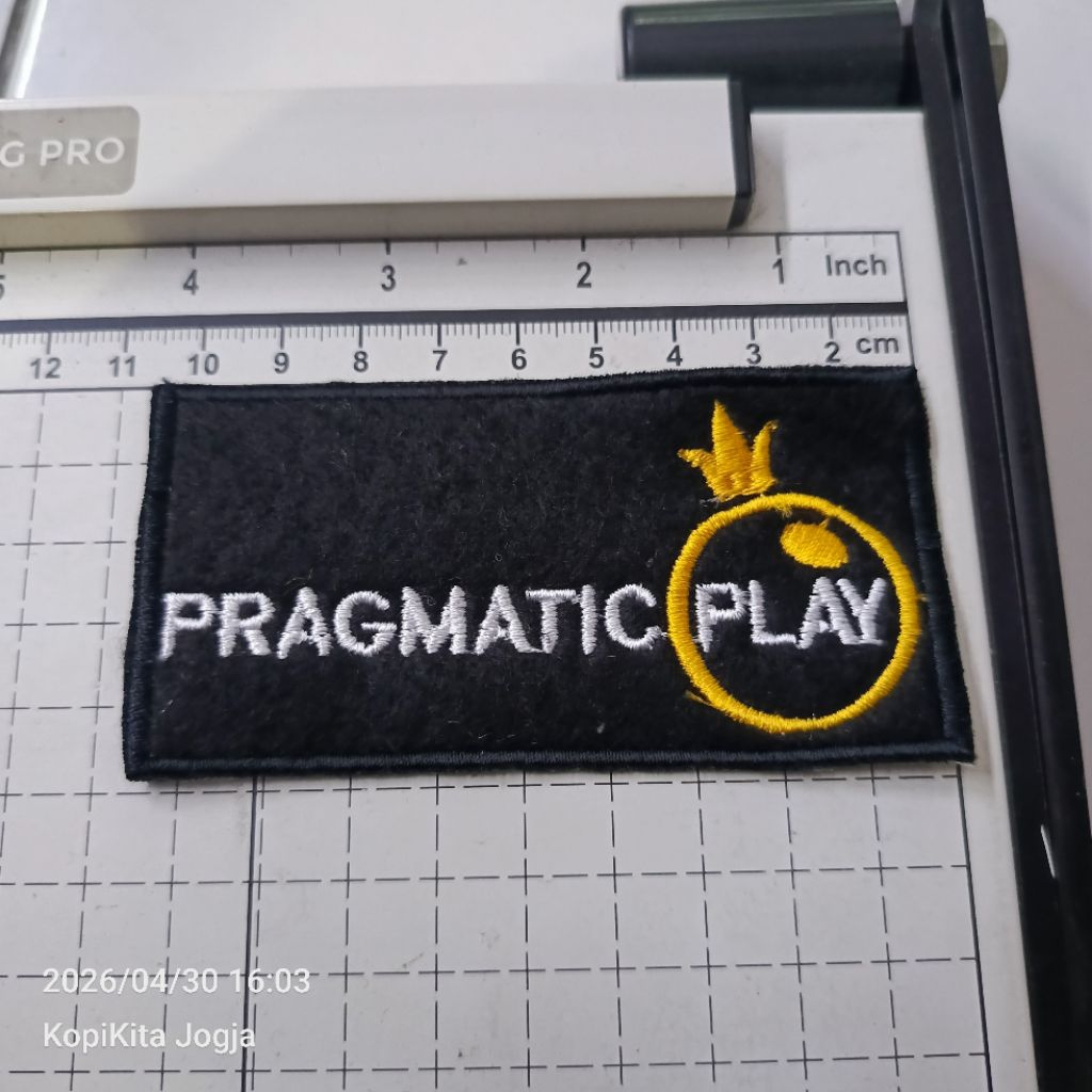 Emblem patch bordir pragmatic play