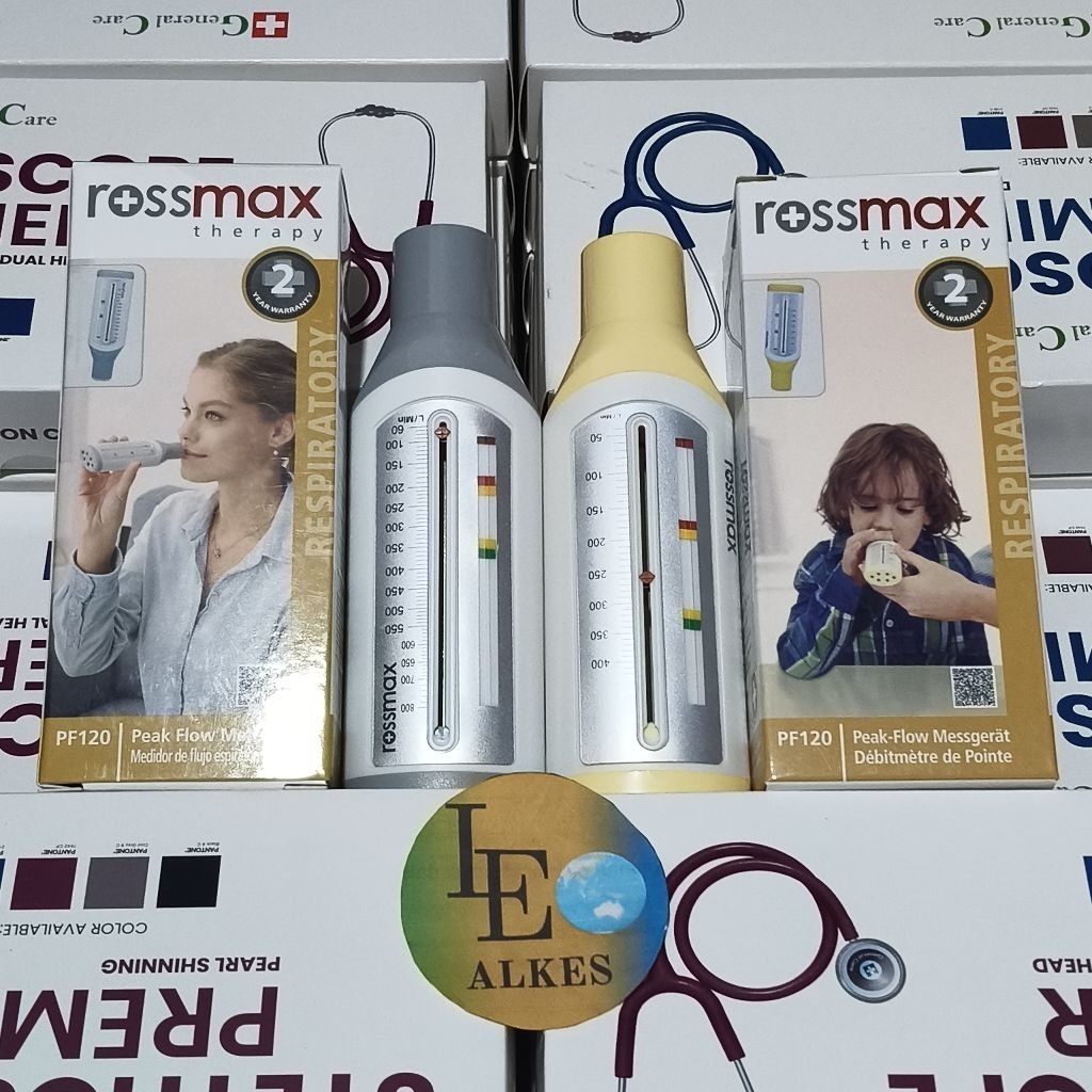 Rossmax Peak Flow Meter Alat Cek Asma Spirometer Terapi Pernapasan