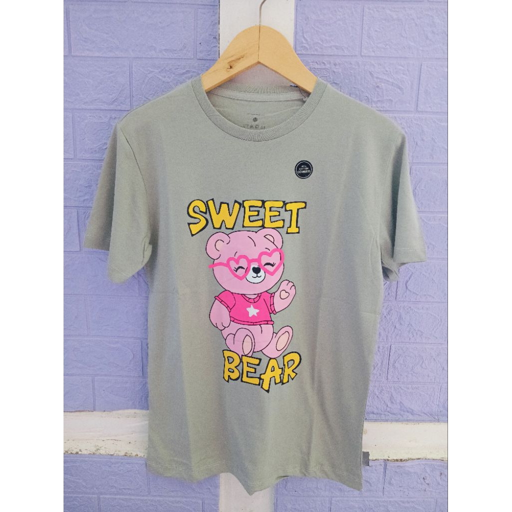 KAOS CEWEK KATUN COMBED ukuran m
