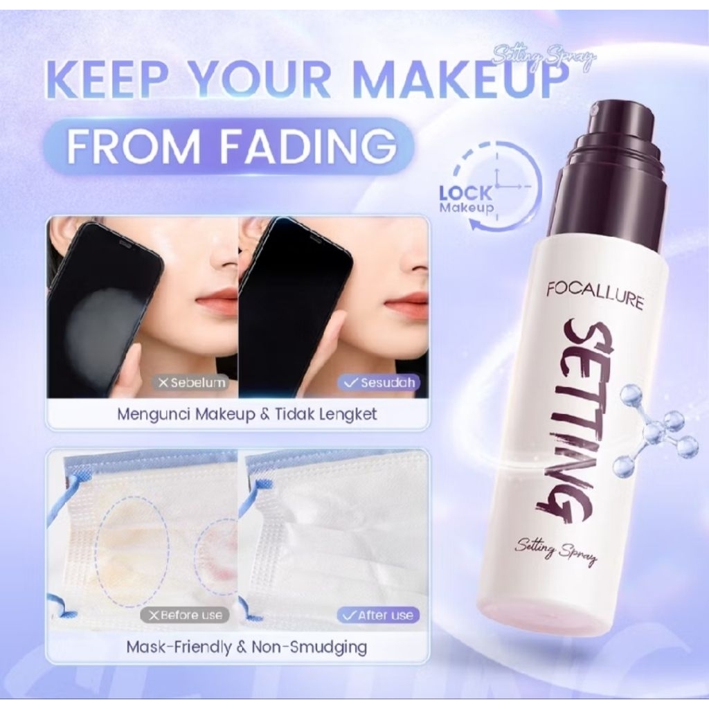 FOCALLURE FLAWLESS LONG-LASTING SETTING SPRAY 65ML