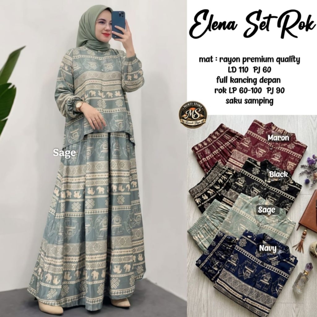 Elena Set Rok Rayon Premium
