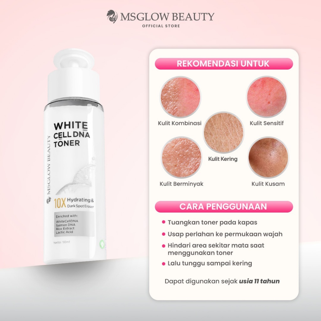 MS GLOW WHITE CELL DNA TONER