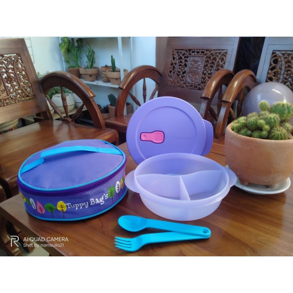 Bekal crystalwave lunch set Tupperware