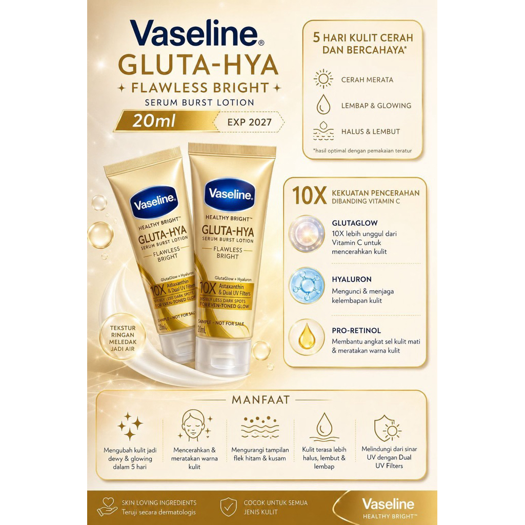 VASELINE GLUTA HYA(BACA DESK)
