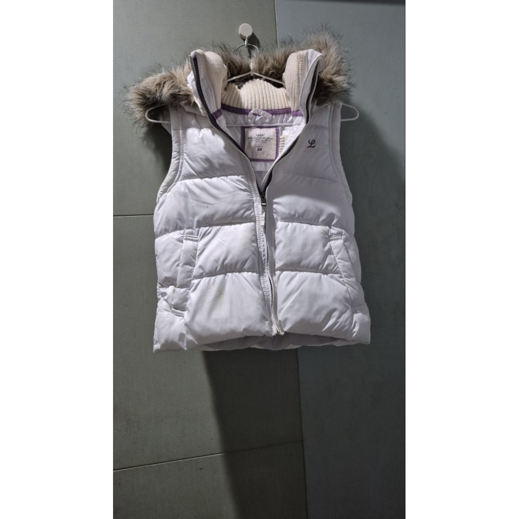 White Puffer Vest Anak
