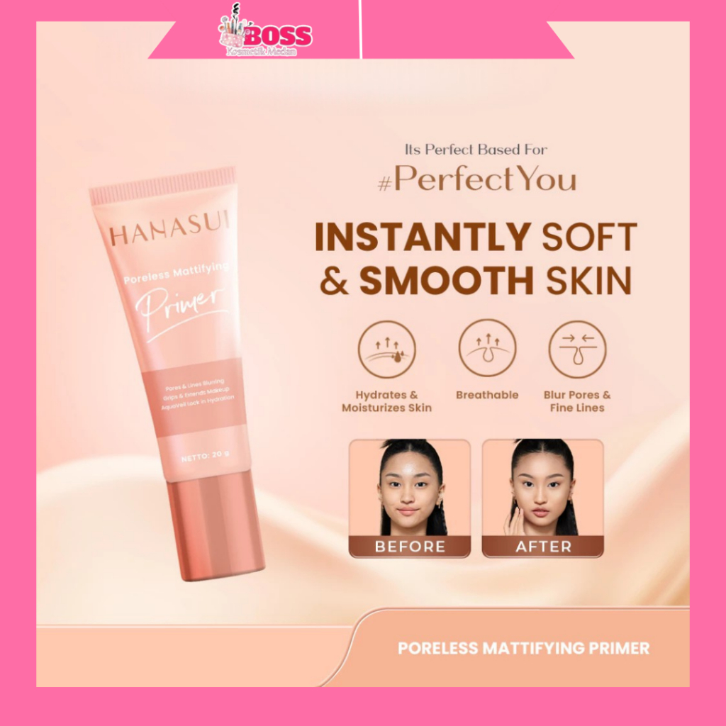 Hanasui Poreless Mattifying Primer 20gr Terbaru