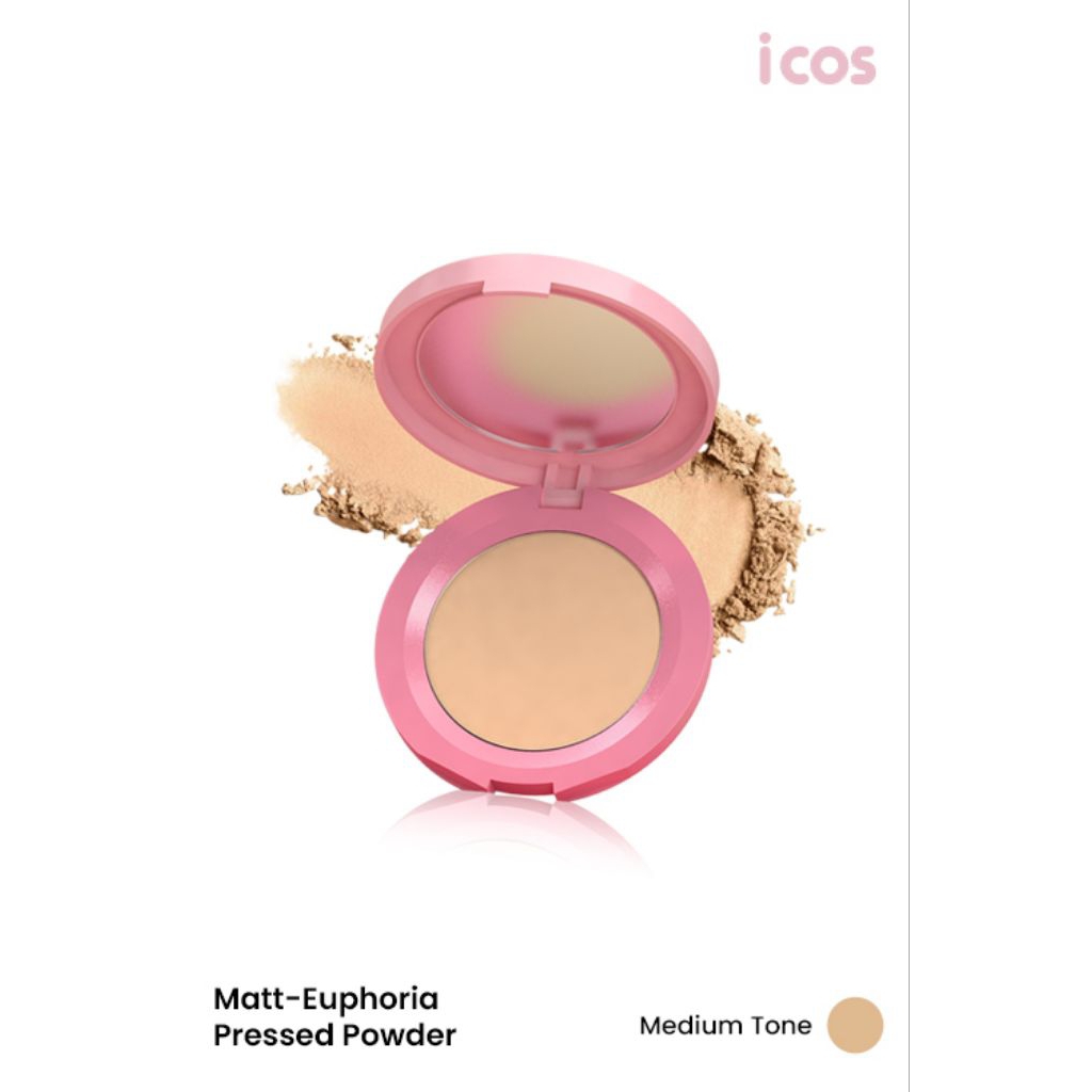 Matt- euphoria pressed powder medium tone