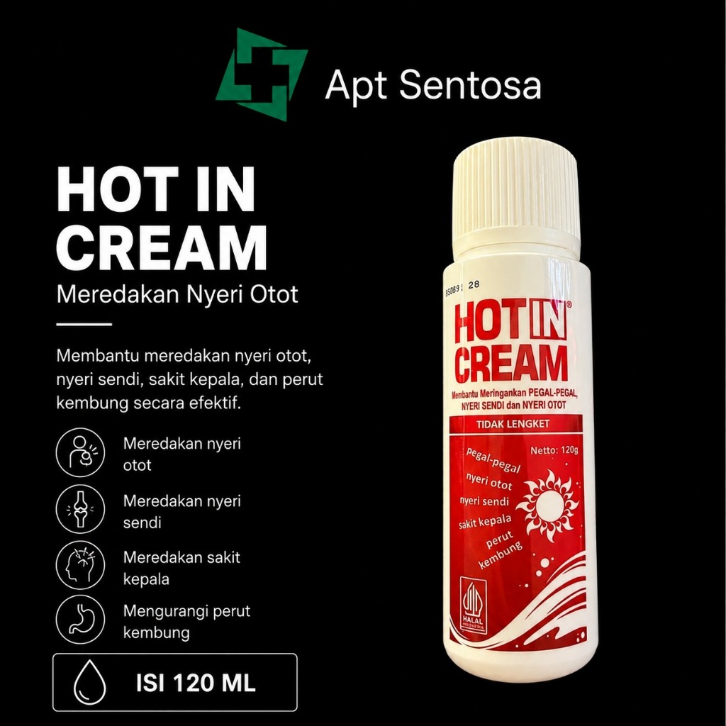 Hotin cream botol putih 120 ml