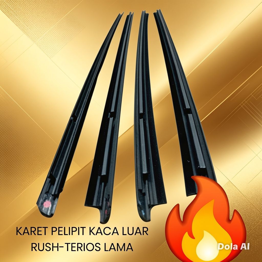 pelipit kaca mobil rush 1 set