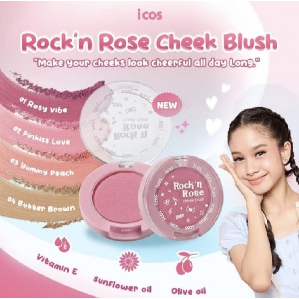 Icos-Rock N Rose Cheek Blush