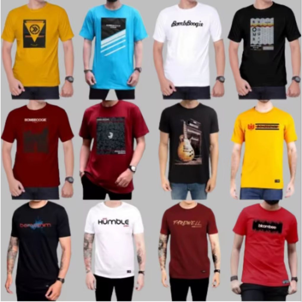 Baju Distro Random Berbahan Katun