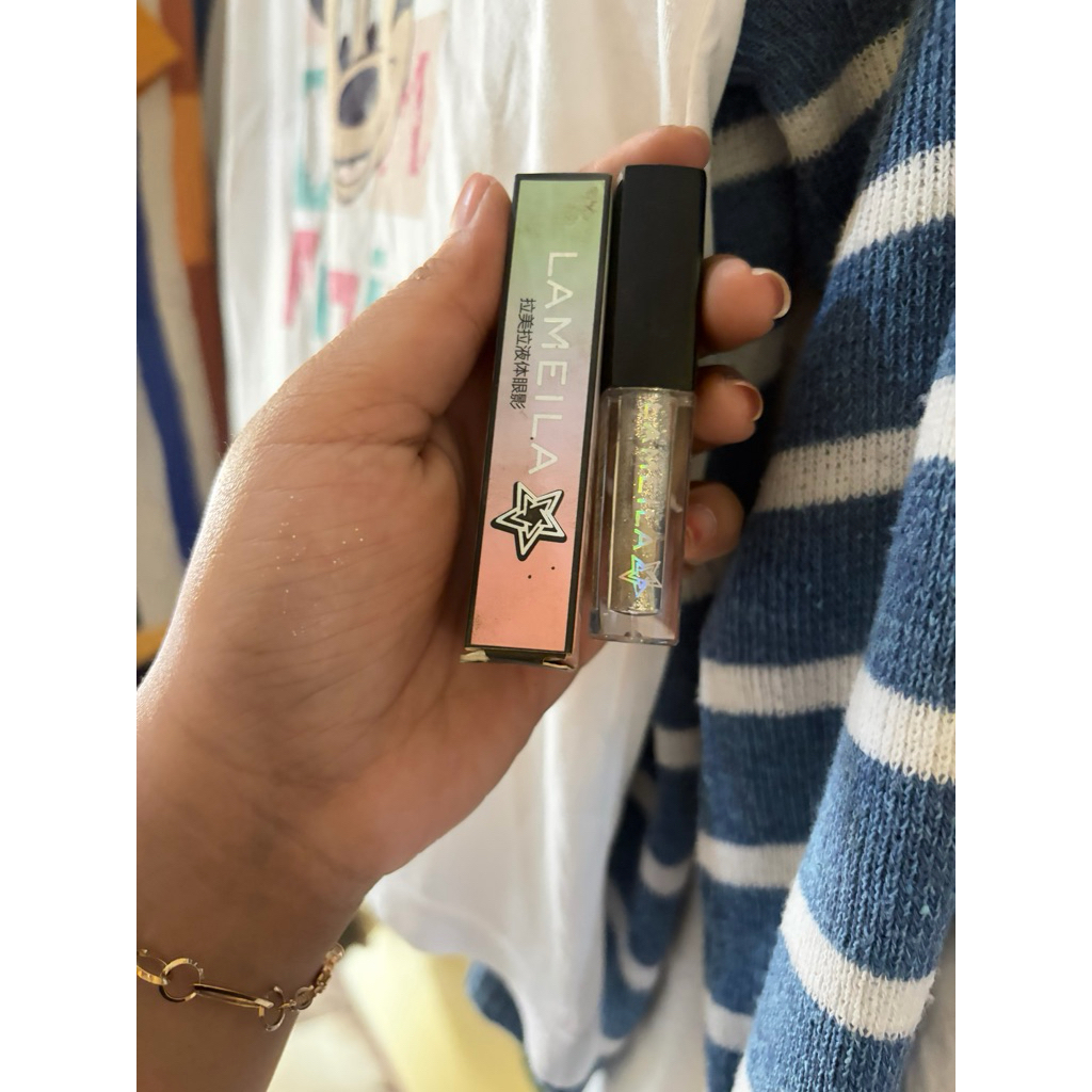 glitter lameila putih