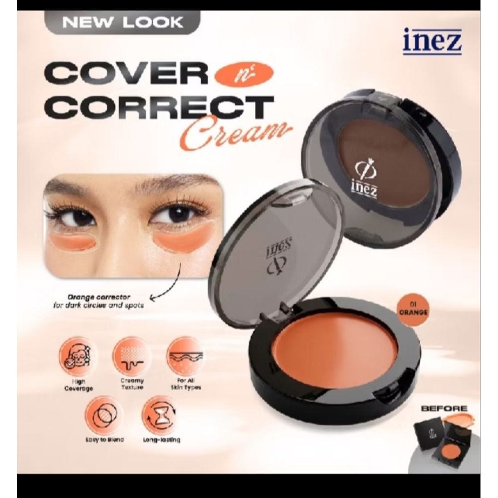 INEZ Cover n Correct cream - orange