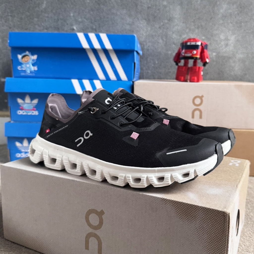 Sepatu On Cloud 6 Coast Black White