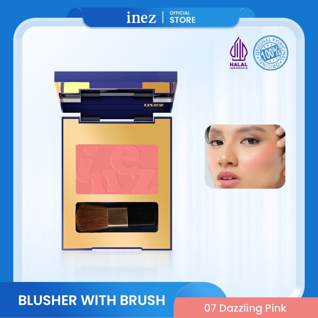 BLUSHER WITH BRUSH- DAZLING PINK