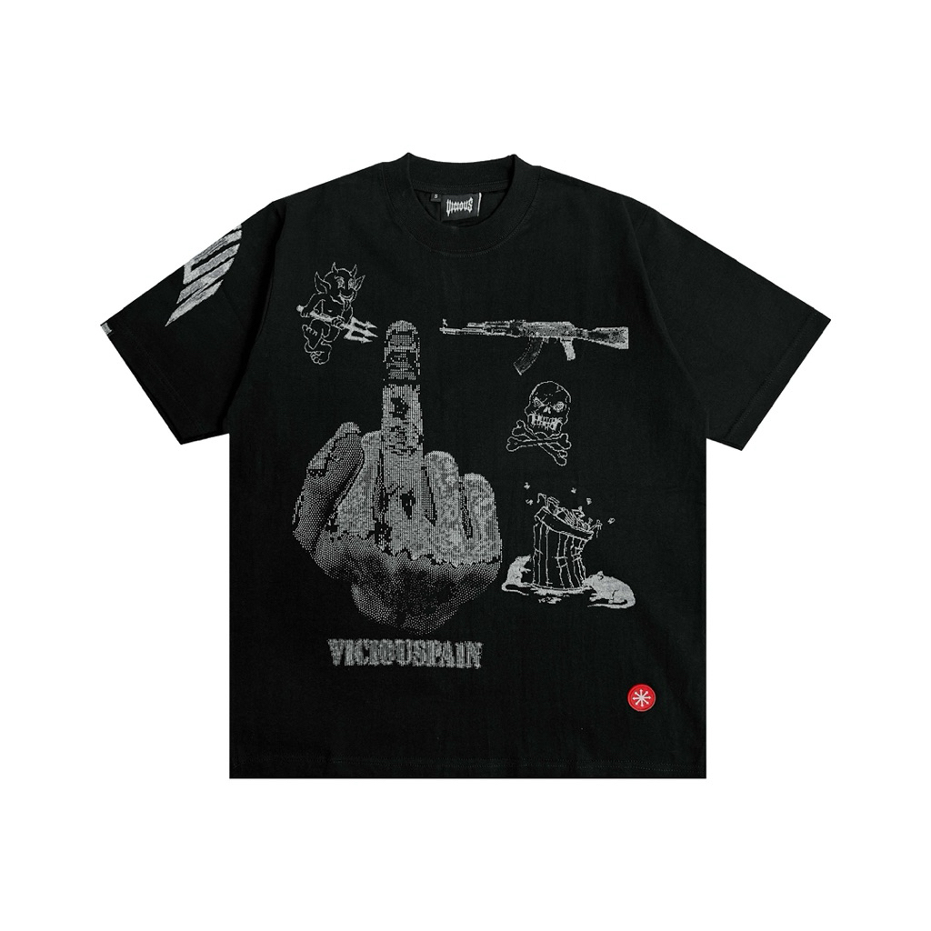 COD VICIOUS PAIN / TRASH BLACK TEE