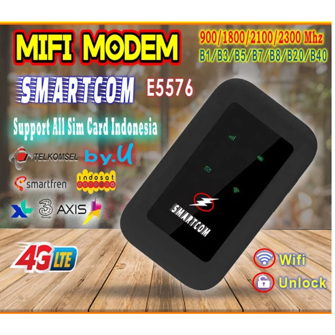 SMARTCOM SMARTCOM Modem Wifi E5577 4G LTE with LCD not