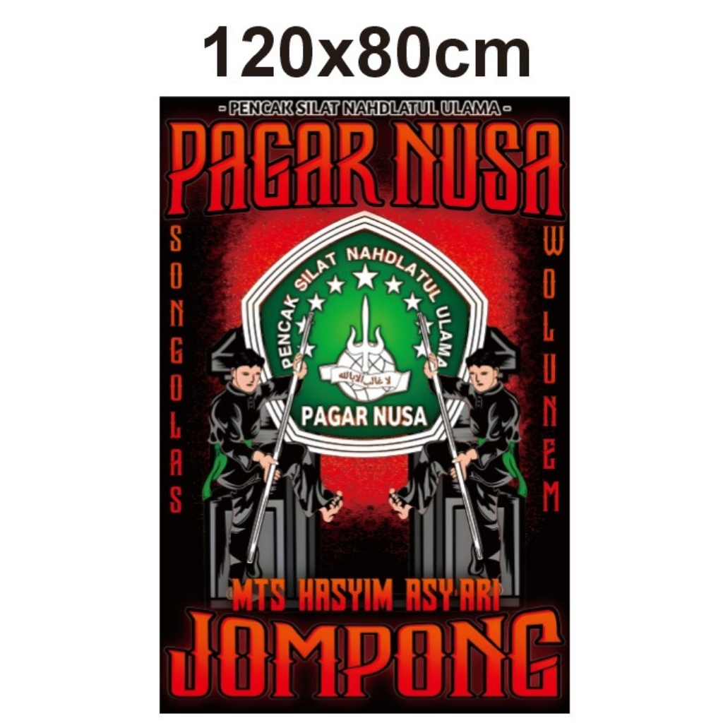 bendera pagar nusa 120x80cm
