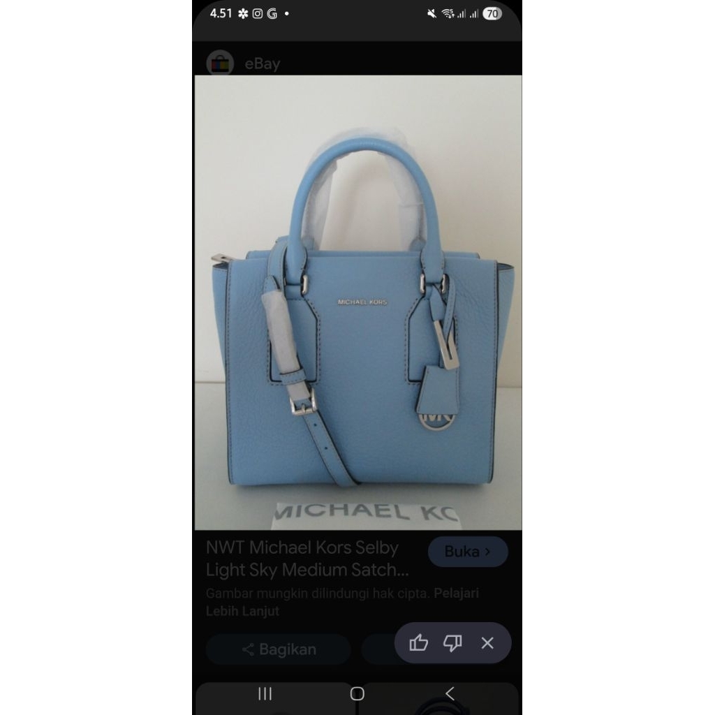 preloved mk selby skyblue