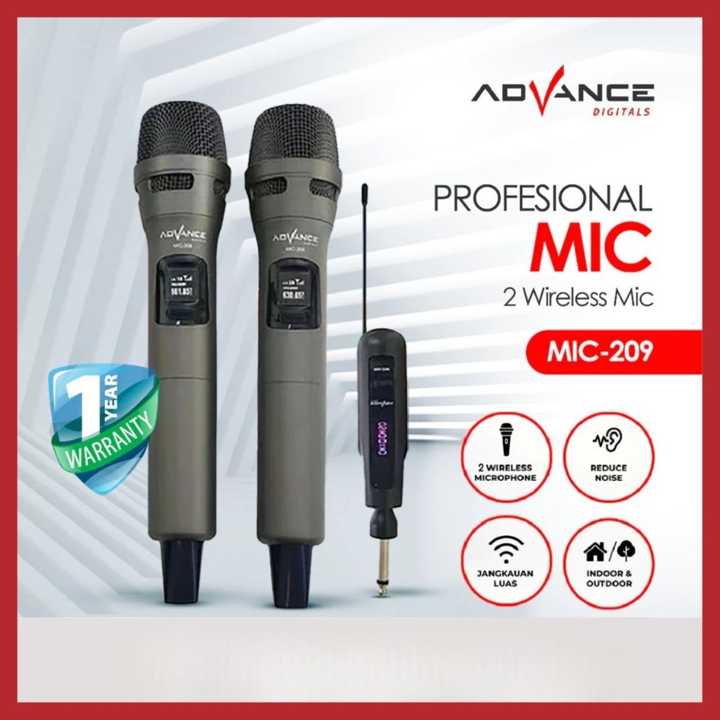 ADVANCE MIC 209 | 2 MIC WIRELESS