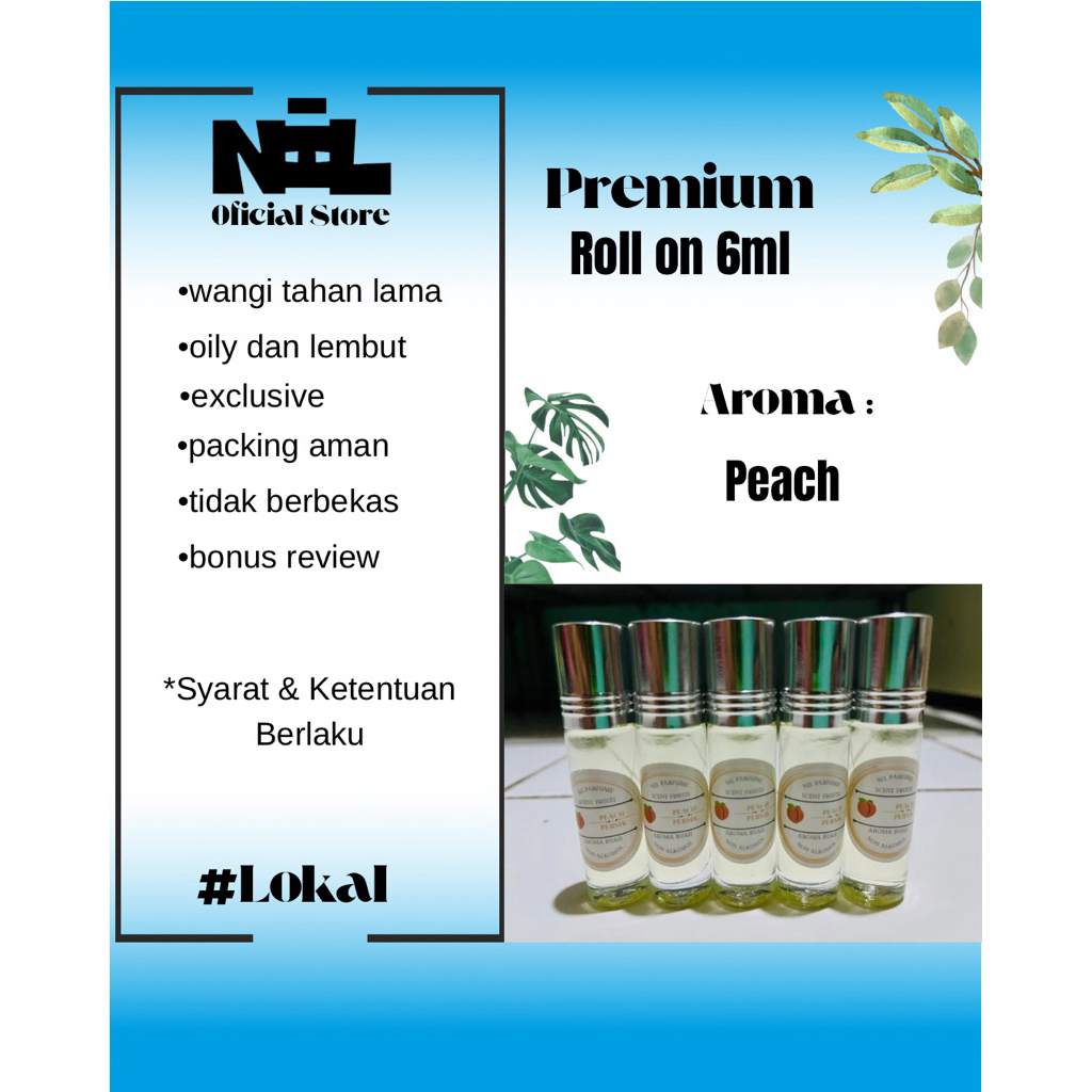 NIL Parfum - Roll On 6ml l Peach - Persik