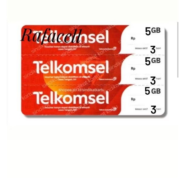 VOUCHER DATA TELKOMSEL 5GB 3HARI