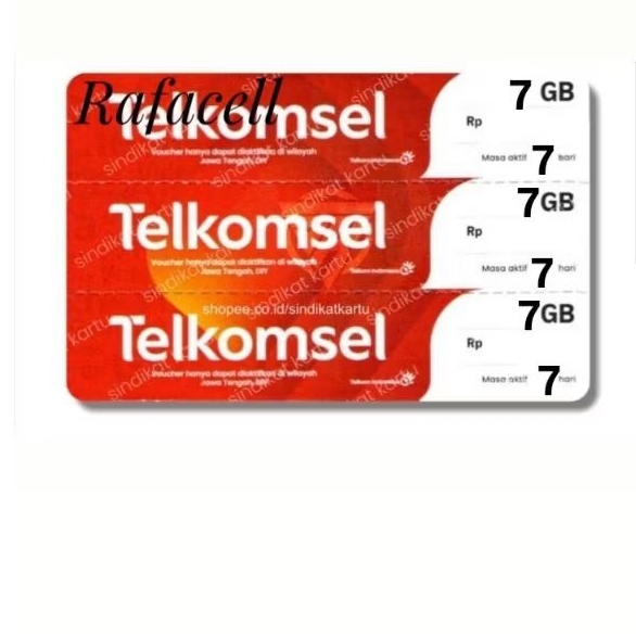 VOUCHER DATA TELKOMSEL 7GB 7HARI